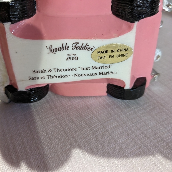 Loveable Teddies "Just Married" newlyweds figurine Avon collectable - Picture 8 of 10